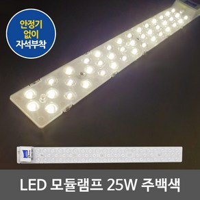 디럭스 KS인증 LED모듈 방등 거실등 형광등 LED전구 LED거실등 LED주방등, 02.LED모듈 220V 직결 25W 주백색