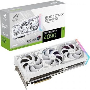 ASUS ROG Stix GeFoce RTX™ 4090 White OC Edition 게이밍 그래픽 카드PCIE 4.0 24GB GDDR6X HDMI 2.1a Display, ROG Stix_RTX4090OCWhite, 1개