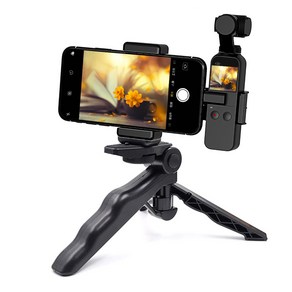 휴대폰 고정 클립 브래킷 마운트 데스크탑 삼각대 DJI Osmo 포켓 폰 클립 홀더 핸드헬드 짐벌 카메라 액세, 02 With Long Tipod, 1개