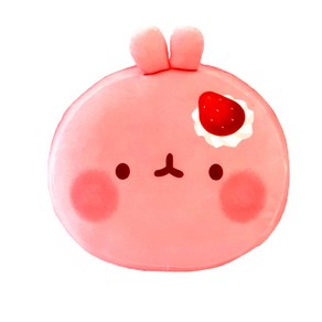다온 몰랑빵집 몰랑이인형 햄버거 딸기 바게트 얼굴 쿠션 롱쿠션 25cm 30cm 70cm 택1, 04.몰랑 딸기 얼굴쿠션 인형 30cm, 1개