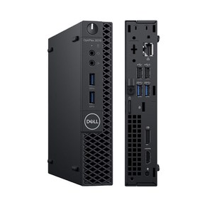 미니 PC 본체 Windows10 Intel Coe 9세대 델 미니데스크탑 Optiplex 3070 Mico, i5 9500T_RAM 8GB_SSD 256GB, 8GB, 블랙, 단품, 256GB, WIN10