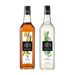 1883 바닐라 시럽 1000ml+1883 모히토 시럽 1000ml, 1L, 2개