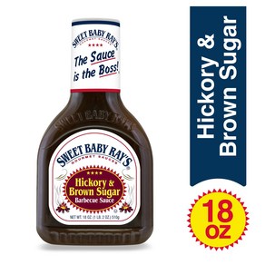 SWEETBABYRAY'S Hickoy & Bown Suga Babecue sauce 18oz 스윗베이비레이즈 히코리&브라운슈거 바베큐소스 510g, 1개