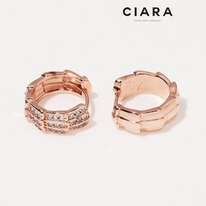 CIARA 14K Mantova 뜨레라인 풀샤이닝 볼드 귀걸이(GoldPlated)