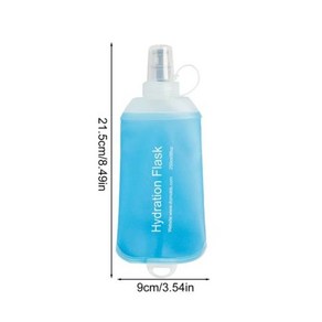 스포츠 사이클링 러닝 캠핑 여행 하이킹용 접이식 물병 소프트 TPU 휴대용 플라스크 150 ml 250 500ml, 2) 250ml, 없음