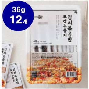 [심플잇] 포켓 누룽지 김치볶음밥, 36g, 12개