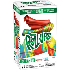 리뉴얼 최신 제품 발송 베티크로커 Fruit Roll-Ups 프룻 후르츠 롤업 젤리 버라이어티팩 72개