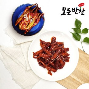 [모든반찬] 고추무침 1kg+더덕무침 1kg 반찬세트, 2개, 1kg