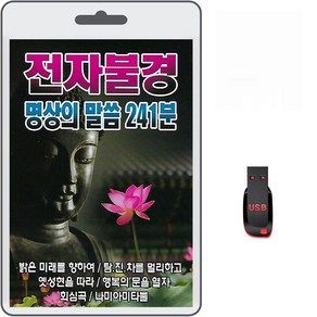 USB 전자불경 명상의 말씀 241분 휴대용라디오 차량용 mp3 밝은미래를향해 옛성현을따라 행복의문을열자