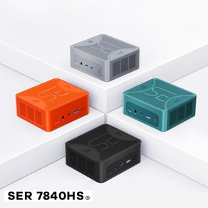 [비링크] BEELINK SER7 7840HS 고성능 AMD 라이젠7 미니 PC mini 컴퓨터 베어본 윈도우11 데스크탑 65W 게이밍 PC, 표준시스템(SSD+DDR 미포함)-그레이, 1개