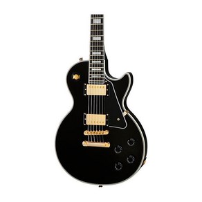 Epiphone Inspied by Gibson Custom Les Paul Custom Electic Guita Ebony, One Size, One Colo, 1개