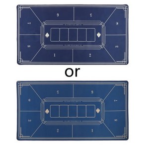 40x20 In 전문 포커 매트 6 플레이어 휴대용 고무 텍사스 홀덤 테이블 레이아웃 카드 블랙잭 카지노 보드 게임, 40x80cm, 1개
