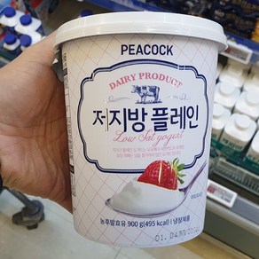 피코크 피코크 저지방 플레인 900g, 기본, 1개