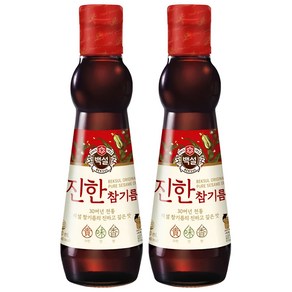 백설 진한 참기름, 320ml, 2개