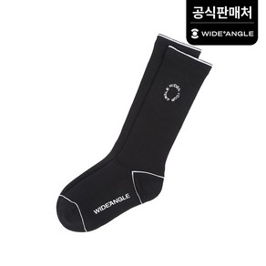 [와이드앵글 공식] 골프 여성 CO 파일 숏니삭스 L WWU24S04Z1, Black, 1개