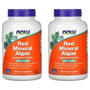 나우푸드 레드 미네랄 알게 적조류 Red Mineral Algae 120캡슐 2개