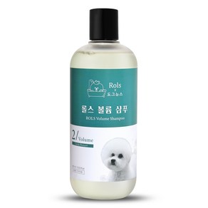 롤스 X 도그뉴스 볼륨 비숑샴푸 프리미엄샴푸 애견샴푸 강아지샴푸 400ml, 1개