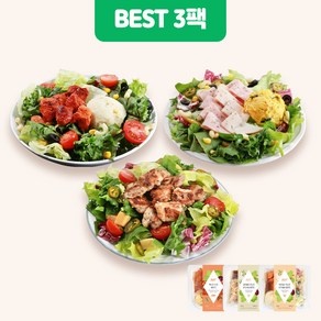 포켓샐러드 BEST 샐러드 3팩 혼합 패키지, 1세트, 04. 테이스티 샐러드 (갈릭페퍼+레드칠리+이탈리안)