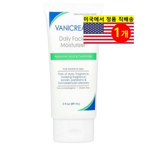 Vaniceam 민감 피부용 데일리 페이셜 모이스처라이저 무향, 1개, 89ml