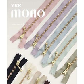 패션스타트 [20cm/10개입] 3호 YKK 기본 금속 골드 지퍼 9컬러, 10개, 블랙