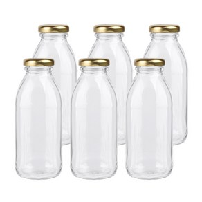 가인글로벌 밀크티300 유리병, 300ml, 6개