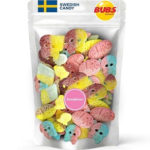 스웨디시 젤리 캔디 믹스 Bubs Swedish Candy Mix 스웨덴 450g, 1개