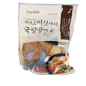 피코크 가쓰오 여섯가지 국탕용어묵, 아이스보냉백포장, 2개, 370g