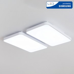 삼성칩 LED 슬림형 거실등 120W 플리커프리 루인드 천장 조명