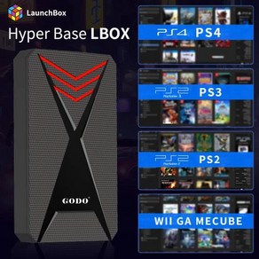 하이퍼 베이스 Lbox 게임 하드 드라이브 PC 노트북용 게임용 HDD 4200 개 이상의 게임 PS4 Wii PS3 PS2 GameCube N64 Wiiu S