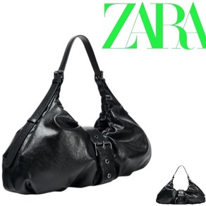 국내 출고 수량 (국내배송)자라& ZARA 주름 잡힌 버클 맥시 버킷백 6008/510/800