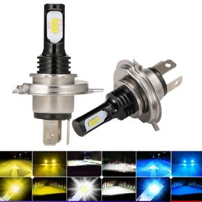 새로운 csp mini h7 led h4 램프 fo ca headlight bulb led h8 h11 fog light hb3 9005 hb4 4300k 6000k 8000k, 12000k 아이스 블루, h10, 1개