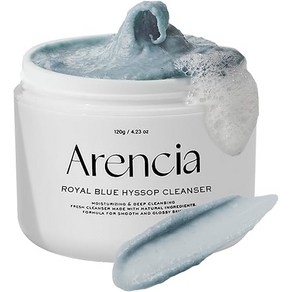 Arencia 알렌시아 (Arencia) 프레쉬 모찌 솝 「로얄 블루 히솝」120g / 한국 세안제 보습 각질 모공 케어