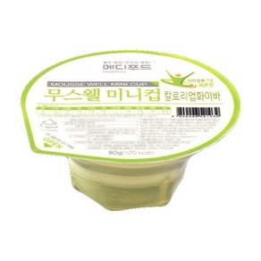 메디푸드 무스웰 미니컵 화이바 메론맛 80g x 50개 환자 영양 젤리