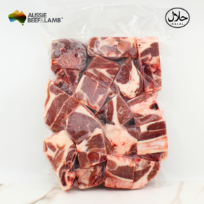 Halal Lamb Shoulde Bone in Stew-Cuy-Cut Austalia 호주산 할랄 양어깨사각 스튜용 카래용 절단, 1개, 1kg