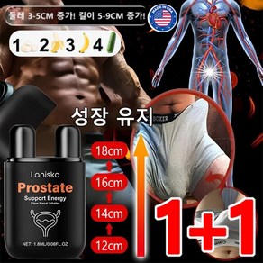 1+1/2+2 남성용 바디 케어 비강 흡입기 휴대용 전립선 관리 비강 흡입기 발기 개선, (2+2개)1.8ml, 1개