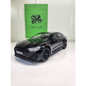 1:24 다이캐스트 모형 다이케스트 아우디 AUDI A7 A6 스파이더 세단 스포츠카 벤츠 RS7 미니어쳐 피규어 완구 자동차 장난감, 검정색, 1개