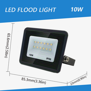 조명 반사판 50W 램프 가로등 투광 외부 150W 10W 30W 300W 정원용 야외 100W 20W 200W LED 벽 스포트라이트, Neutal Light, 1개