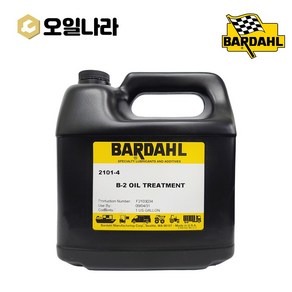 [오일나라] 바달 B-2 오일트리트먼트 프리미엄 엔진오일 첨가제 경유 가솔린 LPG미국산(3.78L), 1개