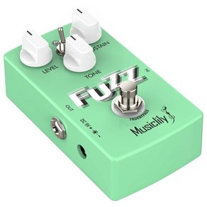 Musiclily Po Octave Fuzz DC 9V 기타 이펙터 어댑터 전원 일렉트릭 기타 베이스, 1개