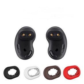 라온 갤럭시 버즈 라이브 SM-R180 이어팁 윙팁 실리콘, 블랙, 1개