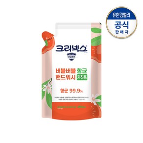 크리넥스 버블버블 항균 키친 핸드워시 레드루바브향 450ml(리필), 450ml, 1개