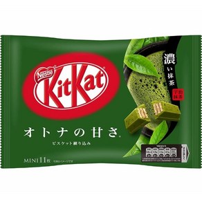 일본간식 일본과자 일본초콜릿 Nestle 네슬레재팬 KITKAT 킷캣미니 오토나노아마사 말차맛 12매입, 3개
