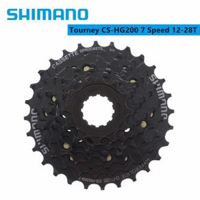 Shimano Touney HG200 7s 12-28T12-32T 8s 12-32T 카세트 CS-HG200-7 CS-HG200-8 MTB 산악 자전거 자전거, 7s 12-28T, 1개