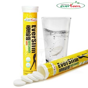 에버슬림 발포다이어트 가르시니아 4100mg 18정 / 레몬맛, 12개