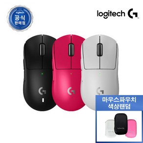 로지텍코리아 로지텍G G PRO X SUPERLGIHT2 무선 게이밍 마우스 지슈라2, 블랙마우스(마우스파우치 색상랜덤)