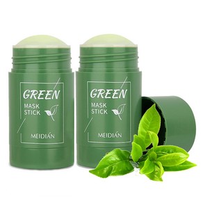 그린 퓨리파잉 그린티 마스크 스틱 40g 2팩 Green Tea Purifying Clay Stick Mask Face Moisturizes Oil