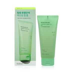 라운드어라운드 그린티 약산성 클렌징폼 클렌징 폼, 3개, 200ml