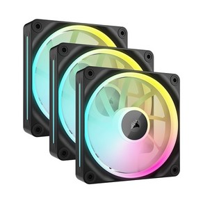 [CORSAIR] CORSAIR iCUE LINK LX120 RGB STARTER KIT [케이스쿨러][3팩 블랙], 1세트, 블랙, LX120 STARTER KIT