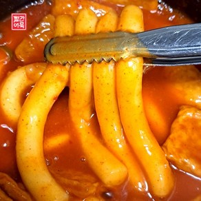 역전빨간어묵 학교앞 통통 밀 떡볶이+납작만두 세트 2인분 410g, 1세트