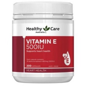 Healthy Cae Vitamin E 500IU 200 Capsules, 1개, 1g